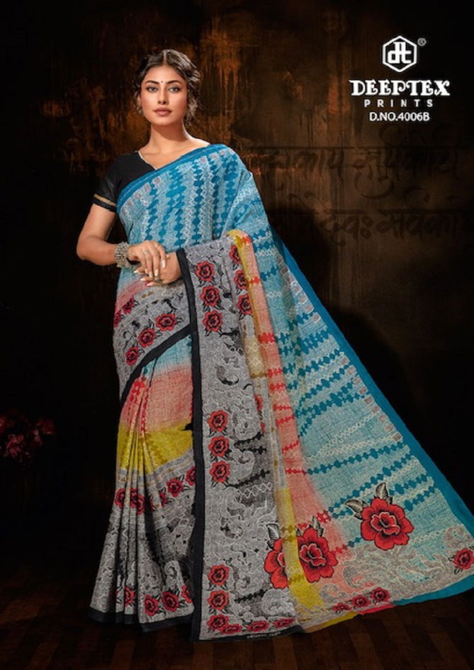 Deeptex Mother Queen 4 Printed Sarees Catalog
